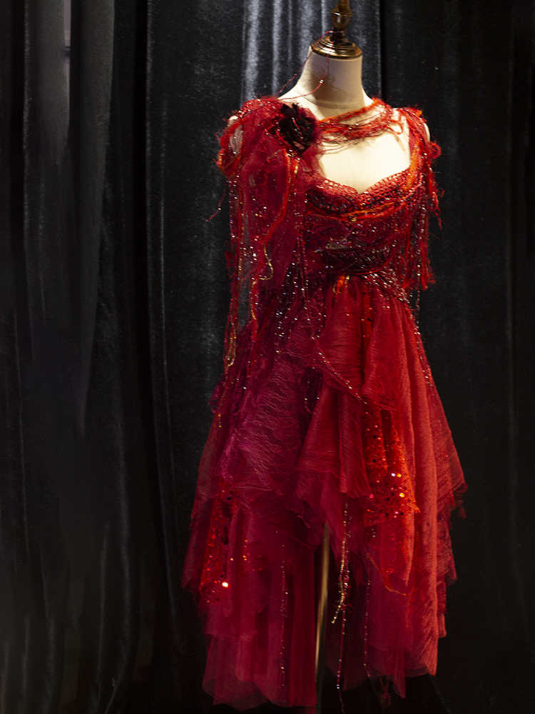 Vampire Princess Beaded Tassel Dress