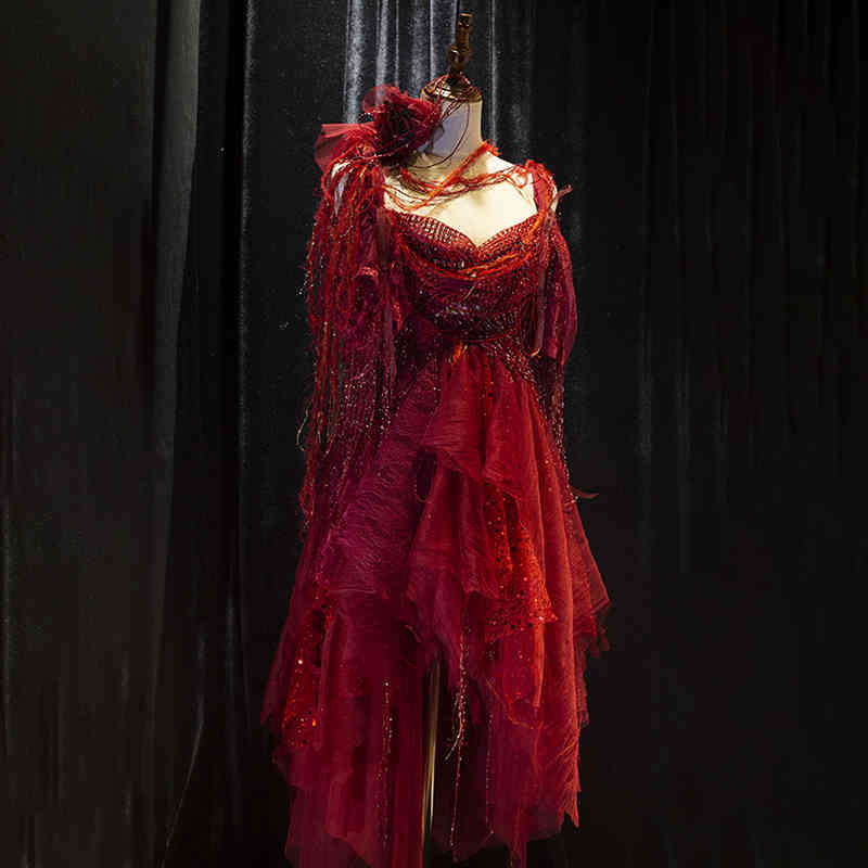 Vampire Princess Beaded Tassel Dress