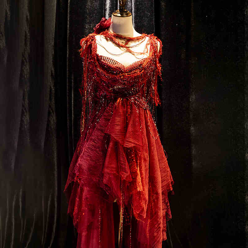 Vampire Princess Beaded Tassel Dress