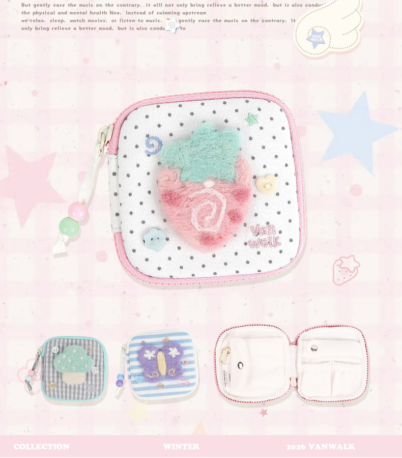 Vanwalk Cocoapie Butterfly Mini Jewelry Organizer Pouch
