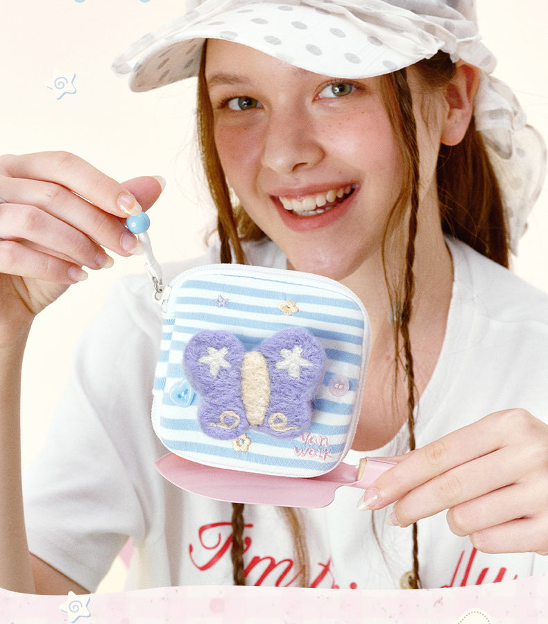 Vanwalk Cocoapie Butterfly Mini Jewelry Organizer Pouch
