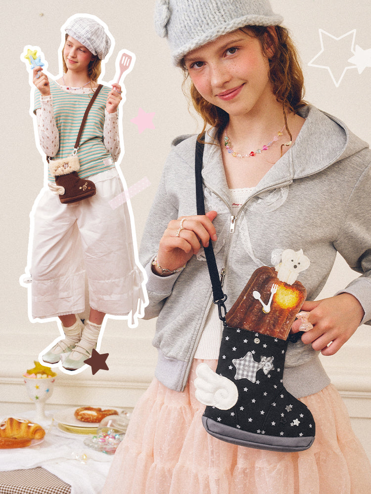 Vanwalk Cocoapie Cute Boot Crossbody Bag