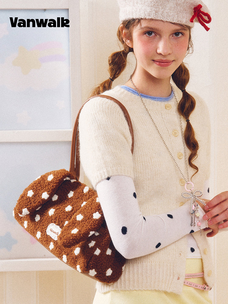 Vanwalk Cocoapie Fluffy Bunny Ear Shoulder Bag