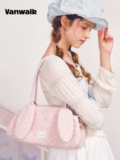 Vanwalk Cocoapie Fluffy Bunny Ear Shoulder Bag
