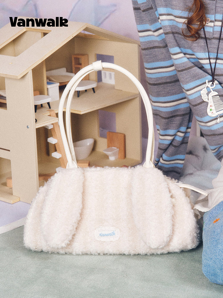 Vanwalk Cocoapie Fluffy Bunny Ear Shoulder Bag
