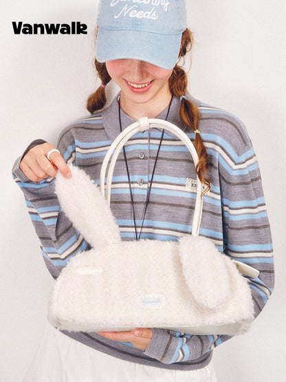 Vanwalk Cocoapie Fluffy Bunny Ear Shoulder Bag