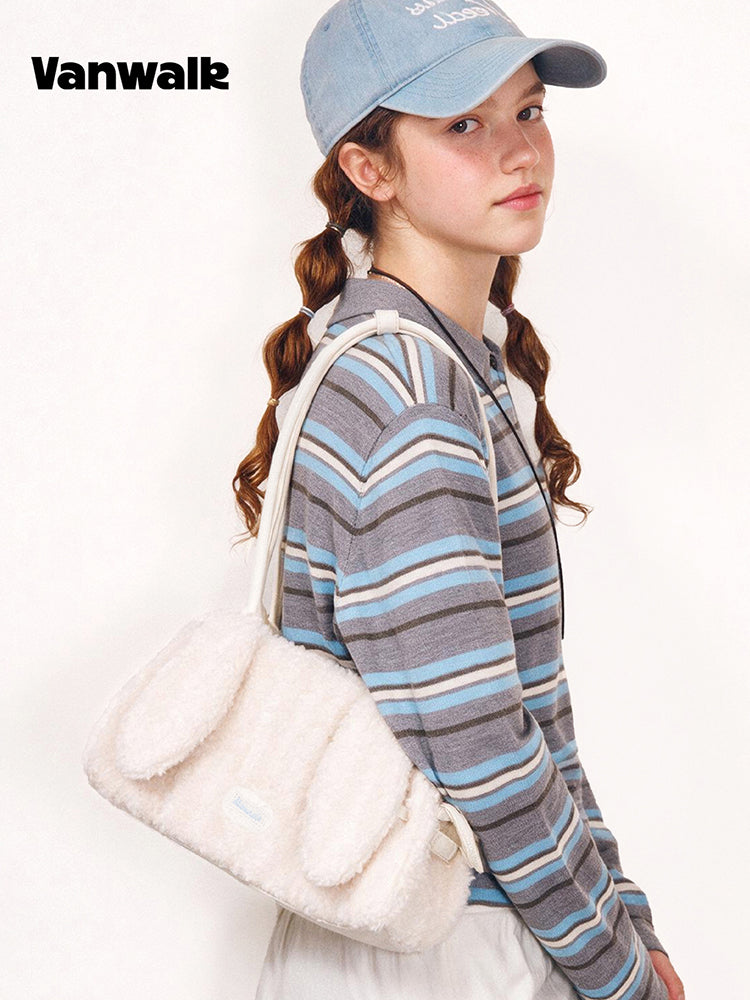 Vanwalk Cocoapie Fluffy Bunny Ear Shoulder Bag