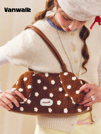 Vanwalk Cocoapie Fluffy Bunny Ear Shoulder Bag