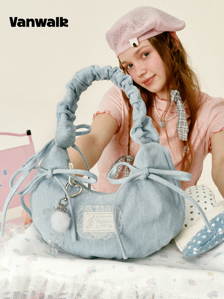 Vanwalk Gulugulu Ballerina Bow Crescent Bag