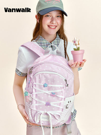Vanwalk Gulugulu Bow Tie Cute Backpack