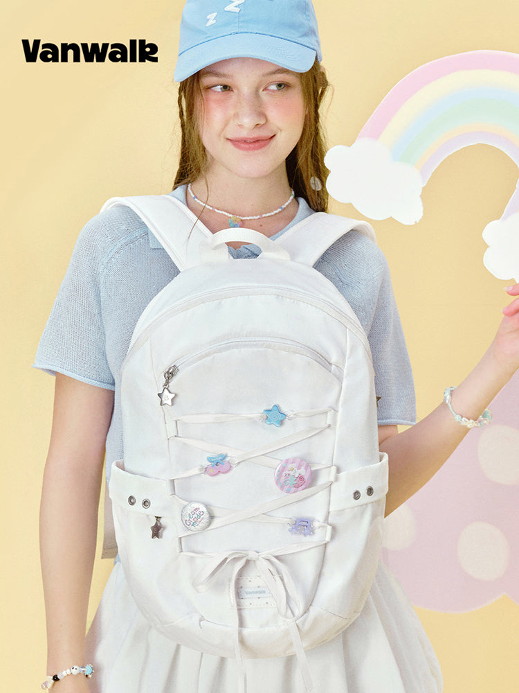 Vanwalk Gulugulu Bow Tie Cute Backpack