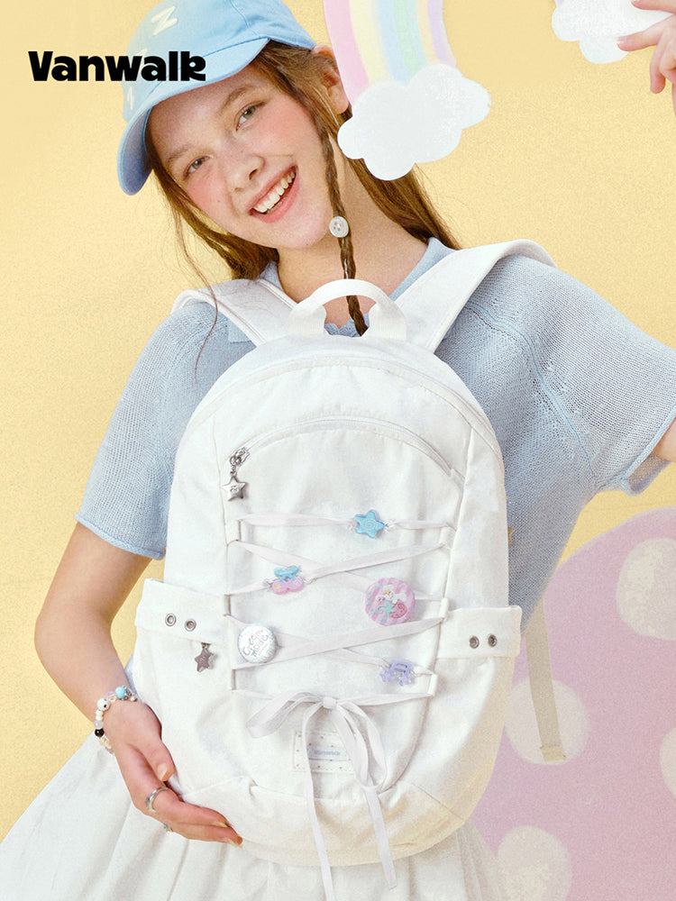 Vanwalk Gulugulu Bow Tie Cute Backpack