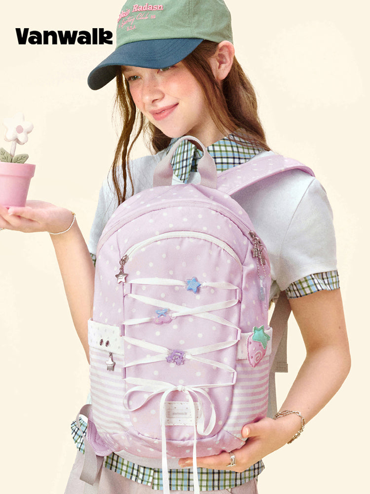 Vanwalk Gulugulu Bow Tie Cute Backpack