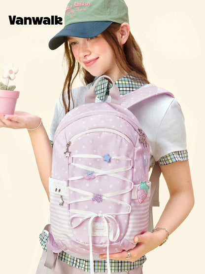 Vanwalk Gulugulu Bow Tie Cute Backpack