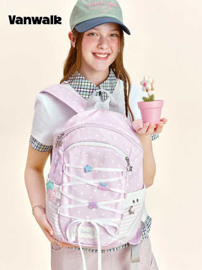Vanwalk Gulugulu Bow Tie Cute Backpack