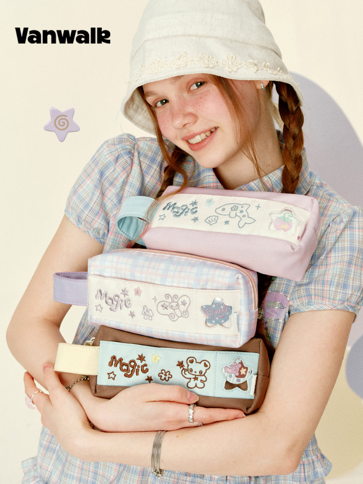 Vanwalk Gulugulu Cartoon Magic Pencil Case