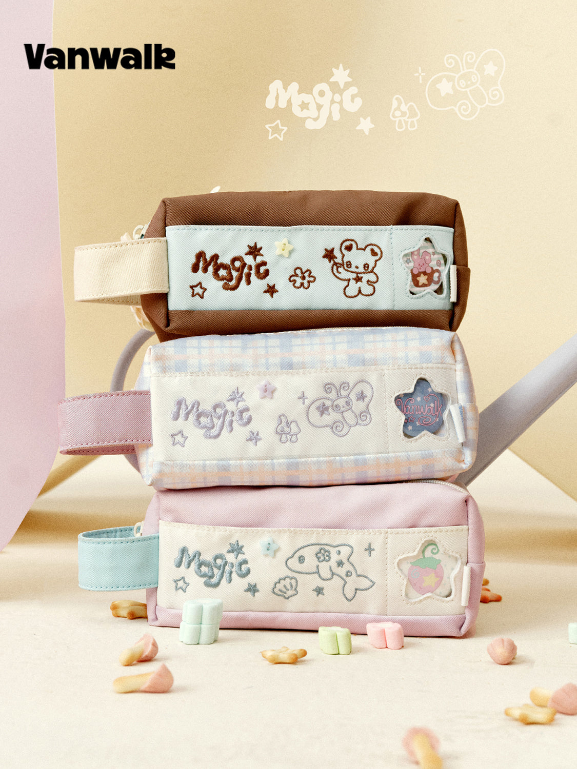 Vanwalk Gulugulu Cartoon Magic Pencil Case