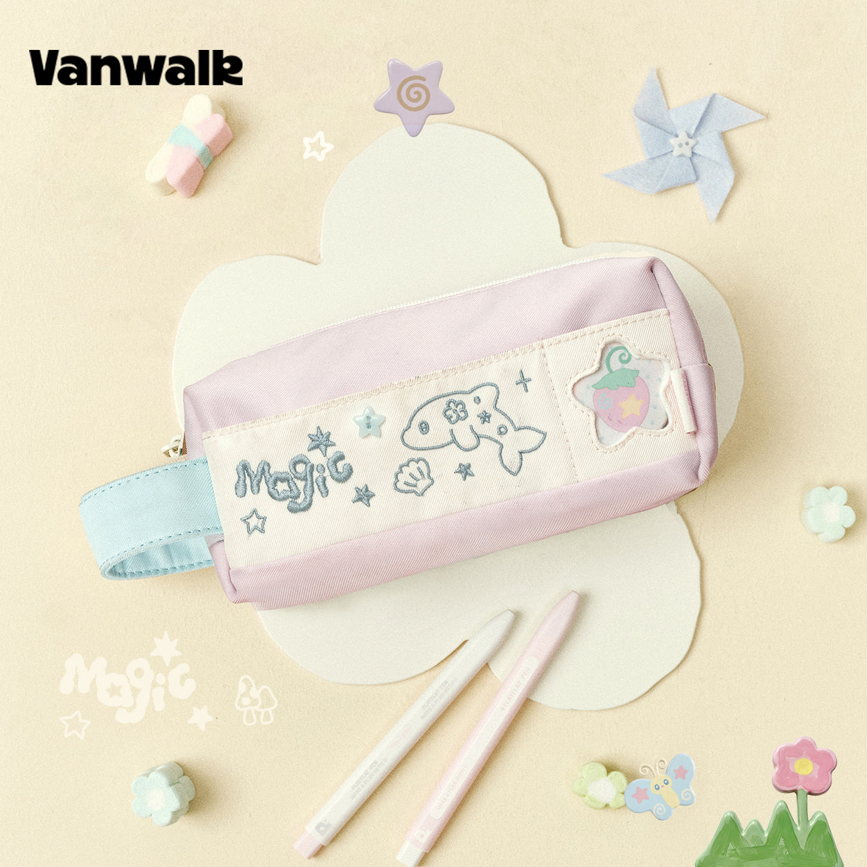 Vanwalk Gulugulu Cartoon Magic Pencil Case