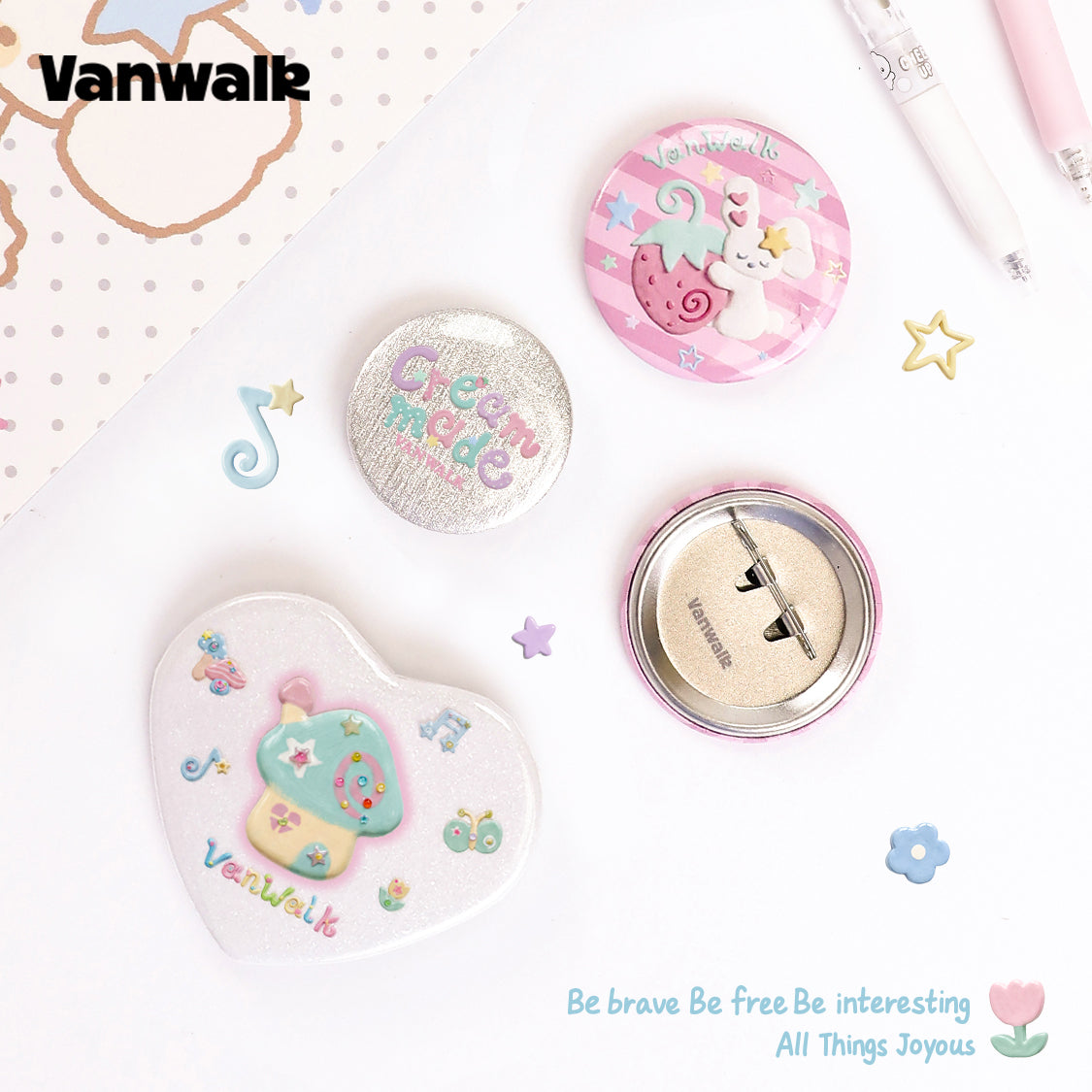Vanwalk Gulugulu Cartoon Pin Badge