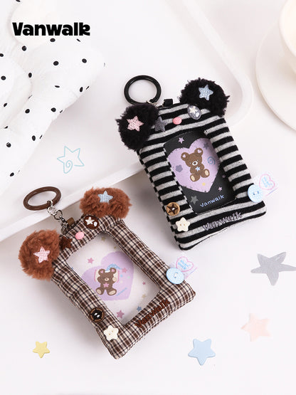 Vanwalk Gulugulu Cute Plush Doll Card Holder