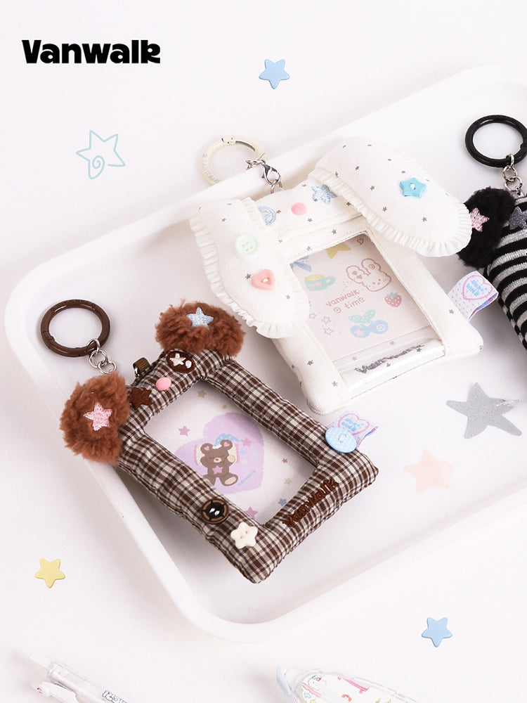 Vanwalk Gulugulu Cute Plush Doll Card Holder