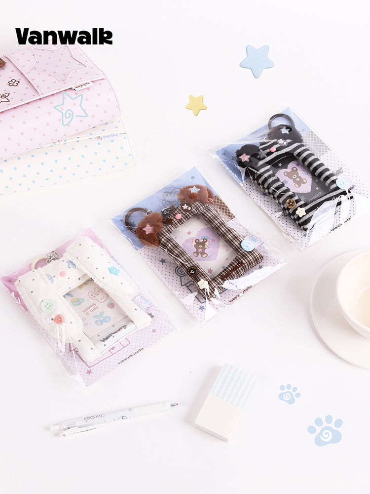 Vanwalk Gulugulu Cute Plush Doll Card Holder