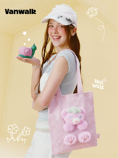 Vanwalk Gulugulu Cute Plush Doll Shoulder Bag