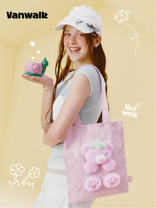 Vanwalk Gulugulu Cute Plush Doll Shoulder Bag