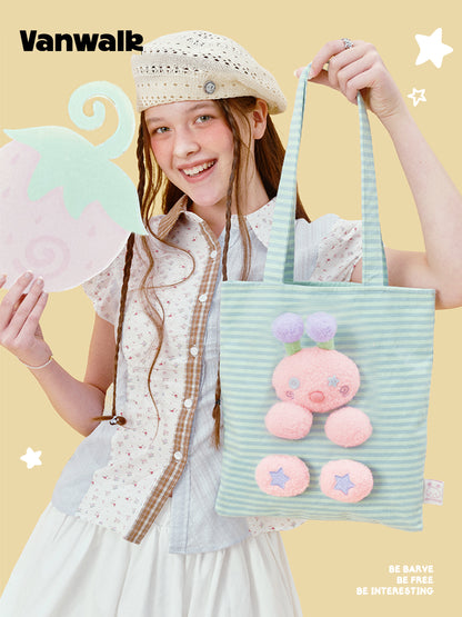 Vanwalk Gulugulu Cute Plush Doll Shoulder Bag