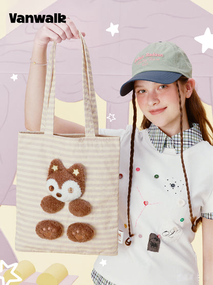 Vanwalk Gulugulu Cute Plush Doll Shoulder Bag