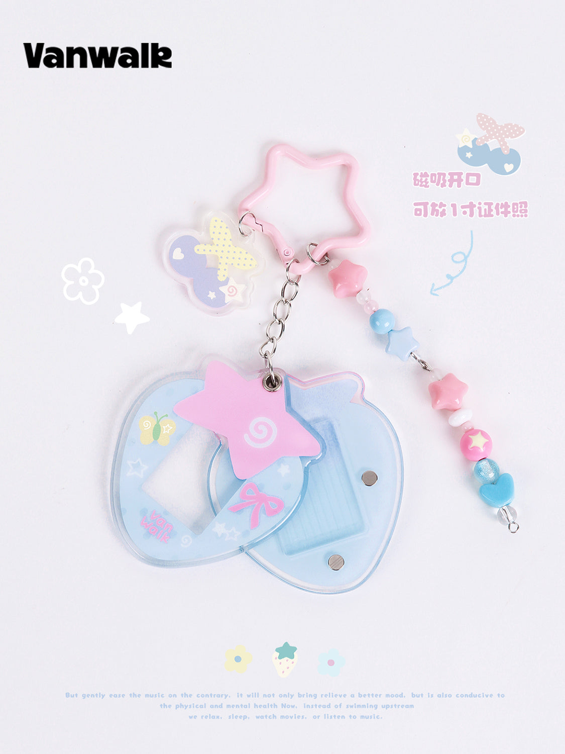 Vanwalk Gulugulu Dopamine Acrylic Photo Keychain