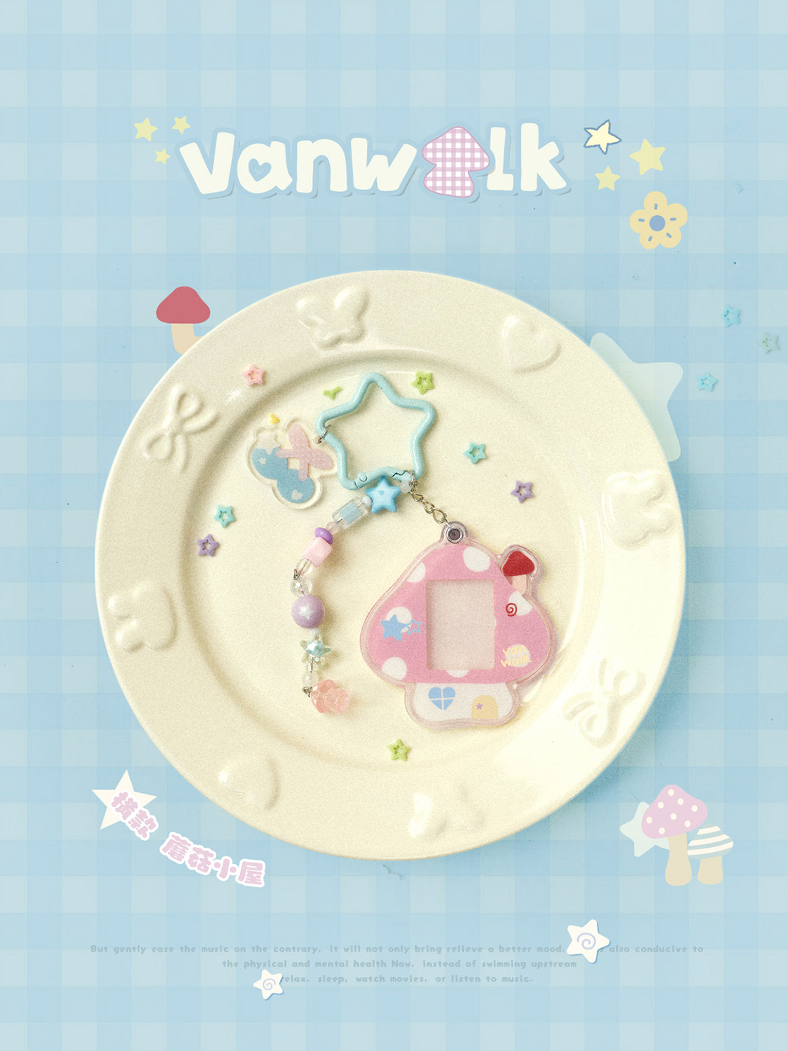 Vanwalk Gulugulu Dopamine Acrylic Photo Keychain