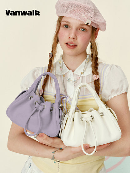 Vanwalk Gulugulu Macaron Drawstring Cloud Handbag