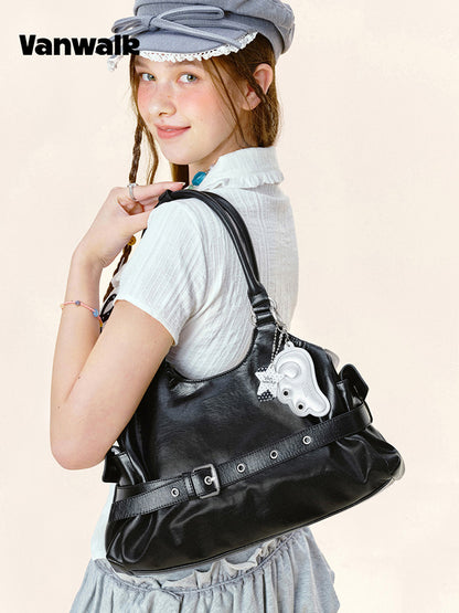 Vanwalk Gulugulu Polka Dots Moto Shoulder Bag