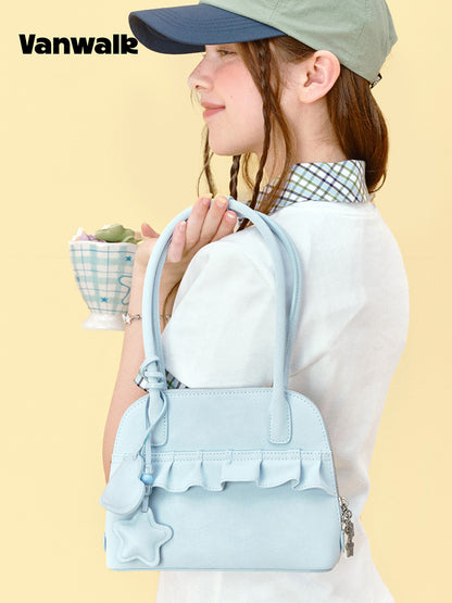 Vanwalk Gulugulu Ruffle Shell Shoulder Bag