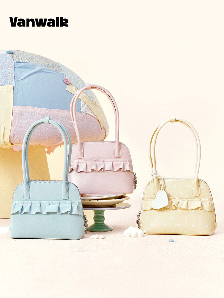 Vanwalk Gulugulu Ruffle Shell Shoulder Bag