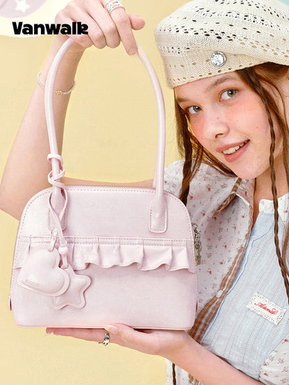 Vanwalk Gulugulu Ruffle Shell Shoulder Bag