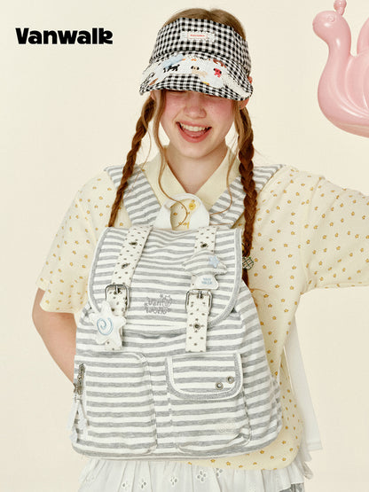 Vanwalk Gulugulu Strawberry Yogurt Drawstring Backpack