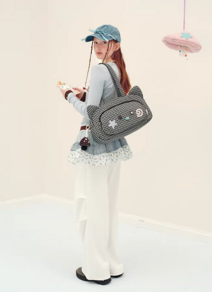 Vanwalk Journal House Cute Animal Ears Tote Bag | Bag | Three Fleas