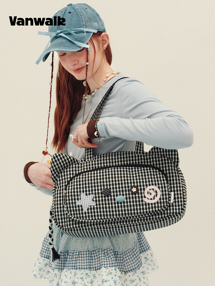 Vanwalk Journal House Cute Animal Ears Tote Bag | Bag | Three Fleas