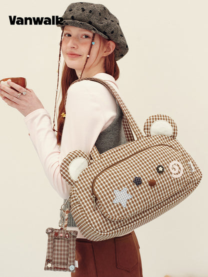 Vanwalk Journal House Cute Animal Ears Tote Bag | Bag | Three Fleas