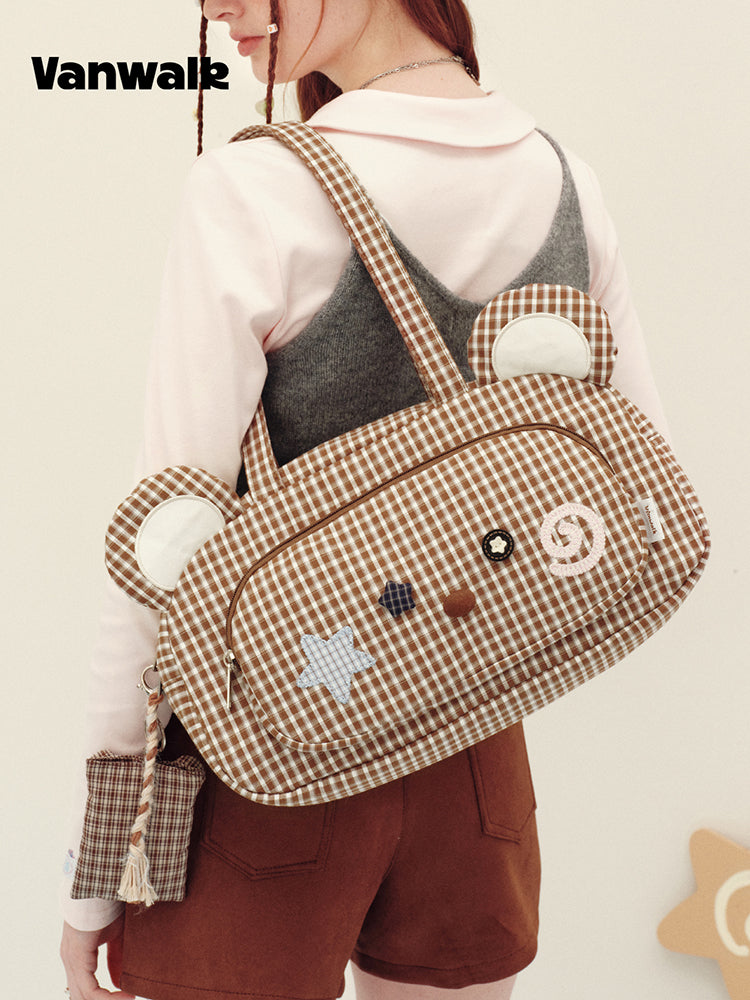 Vanwalk Journal House Cute Animal Ears Tote Bag | Bag | Three Fleas