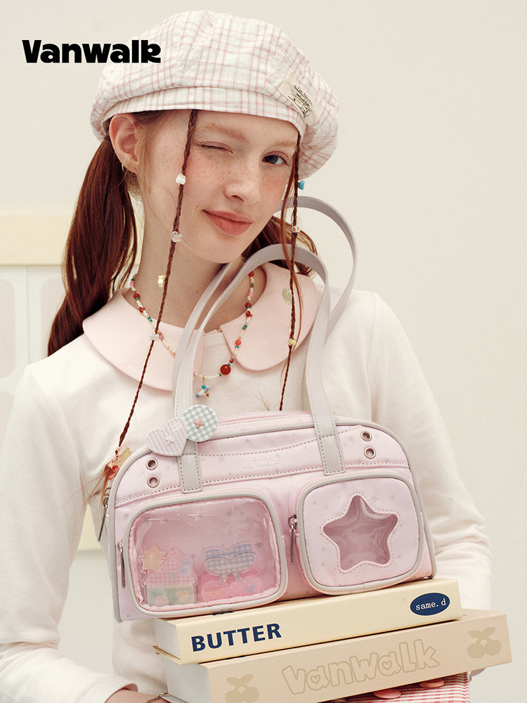 Vanwalk Journal House Cute Ita Shoulder Bag