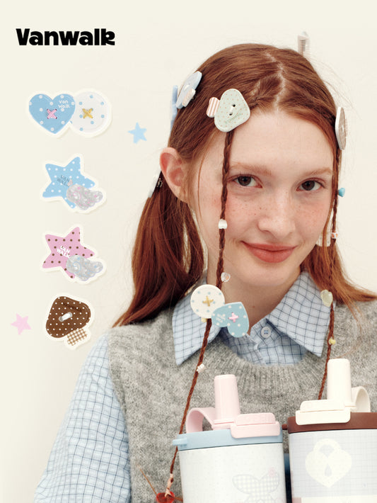 Vanwalk Journal House Dopamine Color Hair Clips