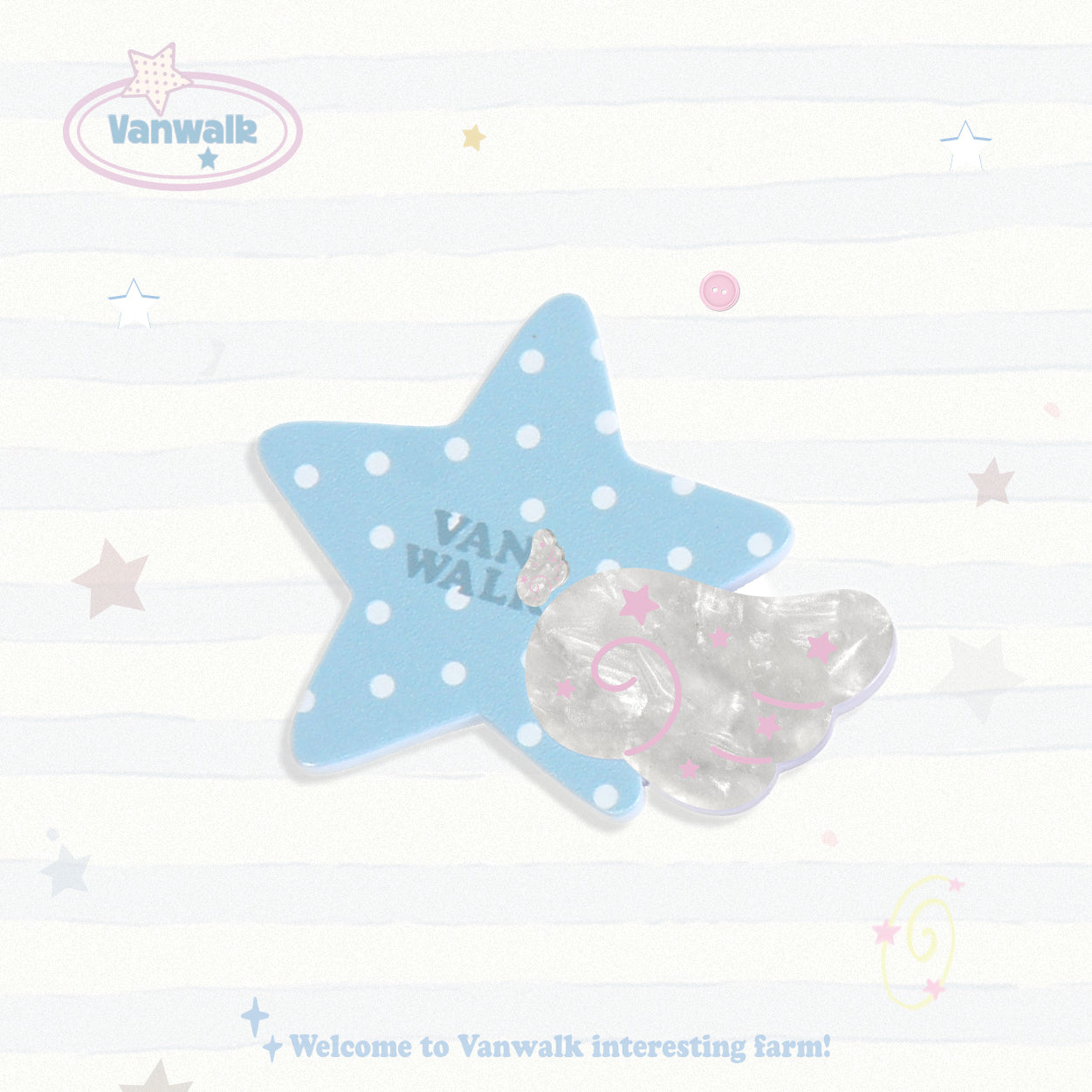 Vanwalk Journal House Dopamine Color Hair Clips | Hair Accessories | Three Fleas