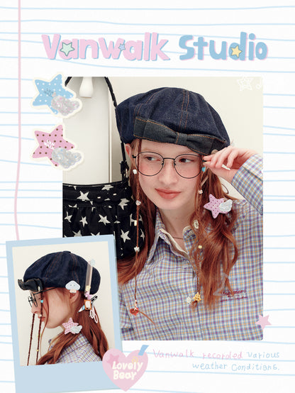 Vanwalk Journal House Dopamine Color Hair Clips | Hair Accessories | Three Fleas