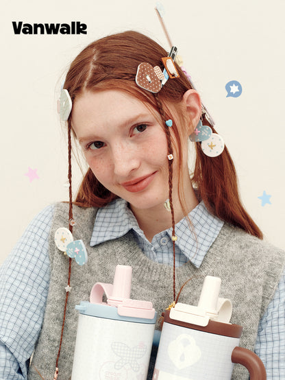 Vanwalk Journal House Dopamine Color Hair Clips | Hair Accessories | Three Fleas
