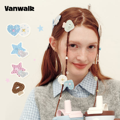 Vanwalk Journal House Dopamine Color Hair Clips | Hair Accessories | Three Fleas