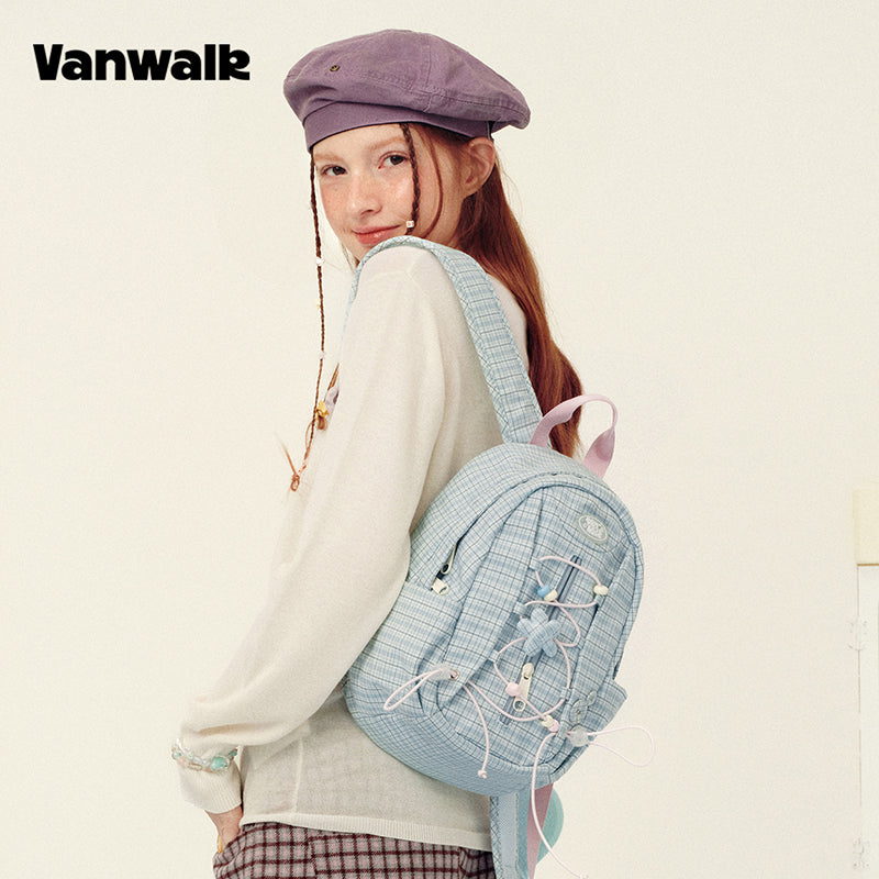 Vanwalk Journal House Drawstring Cartoon Small Backpack