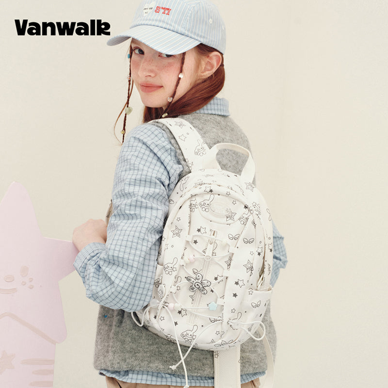 Vanwalk Journal House Drawstring Cartoon Small Backpack